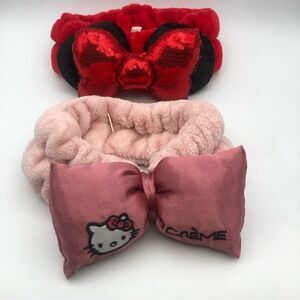 The Creme Shop Minnie Mouse/Hello Kitty Headbands (2)